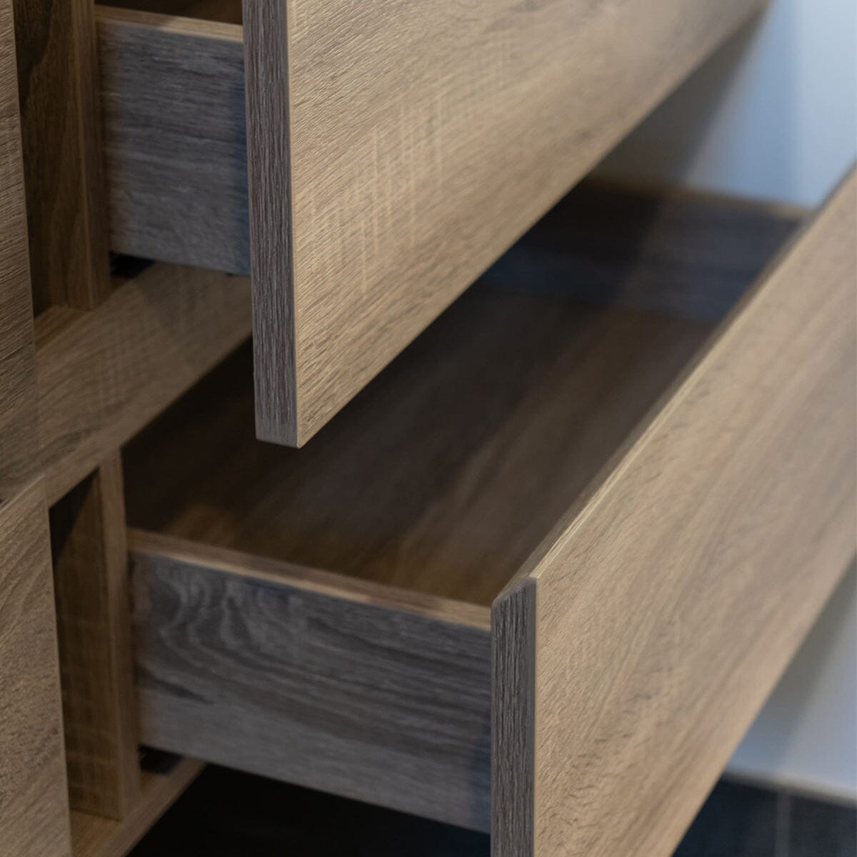 KRIS 1500mm Oak Timber Wall Hung Vanity Vanities Arova