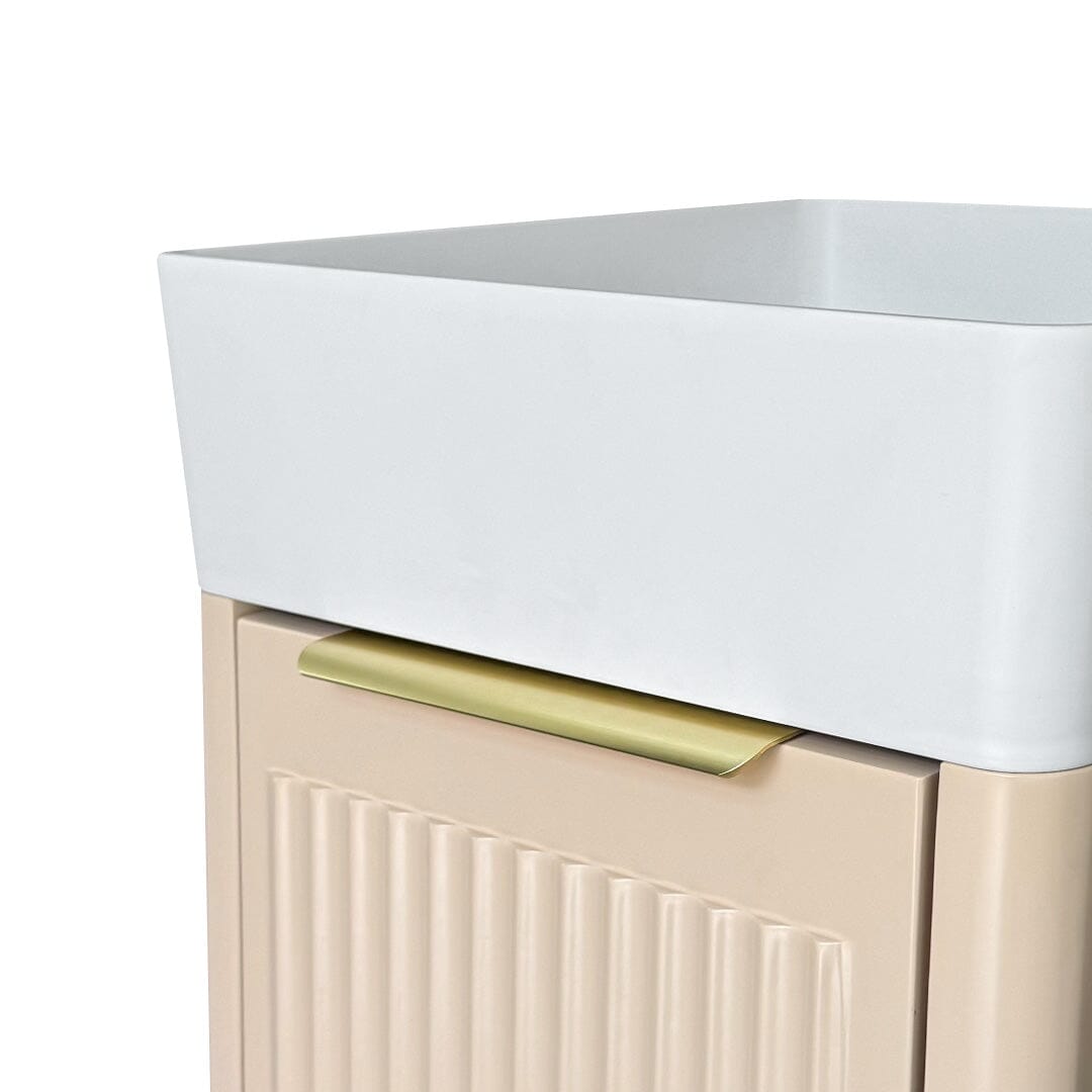 Lexi 400mm Small Vanity Pink with White Solid Surface Basin Vanities Arova