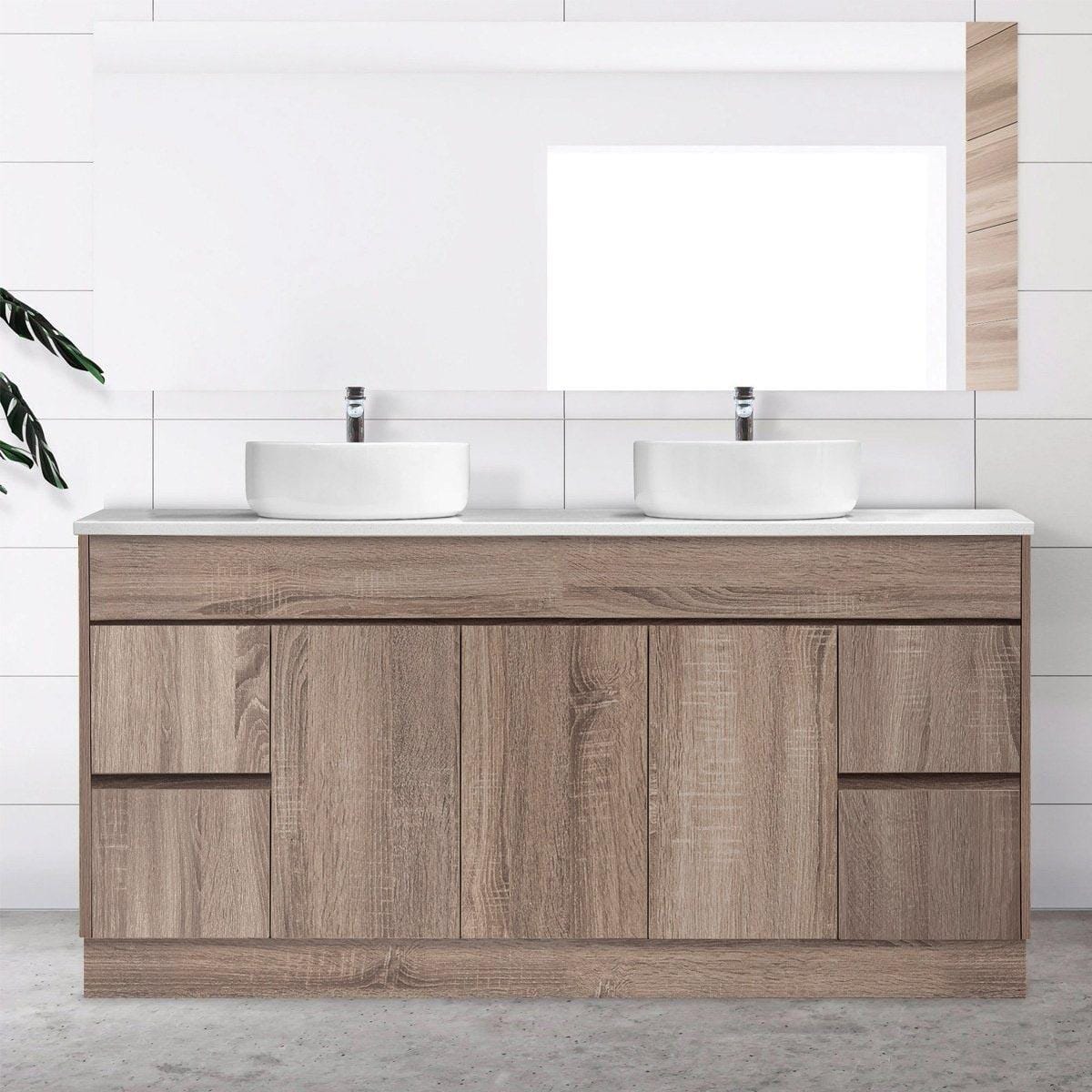 LOGAN 1800mm Timber Bathroom Vanity + Bliss Stone Top AROVA