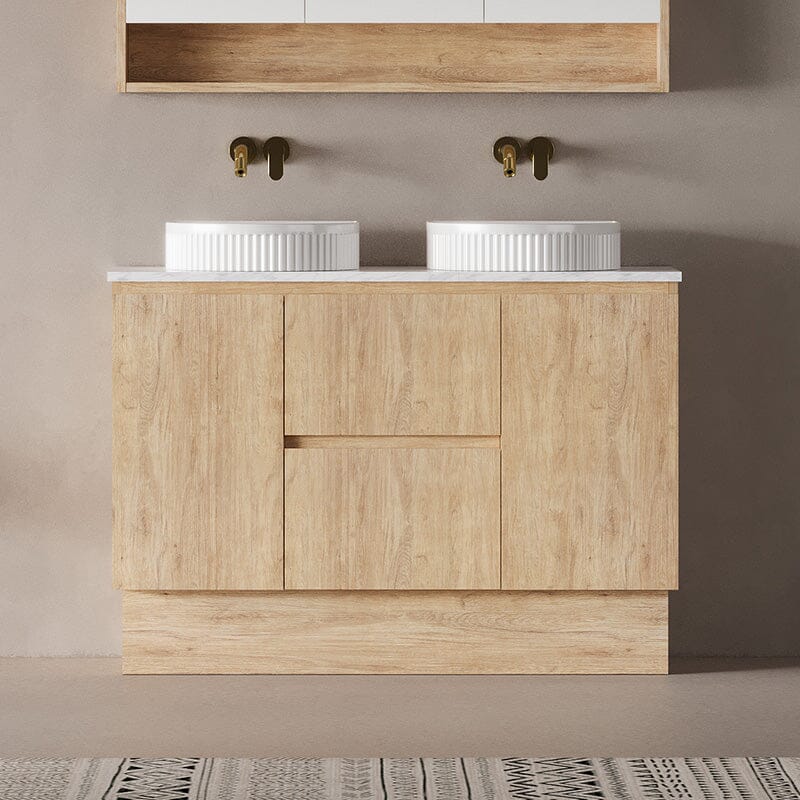 Lorne 1200mm Oak Timber Freestanding Bathroom Vanity Vanities Arova