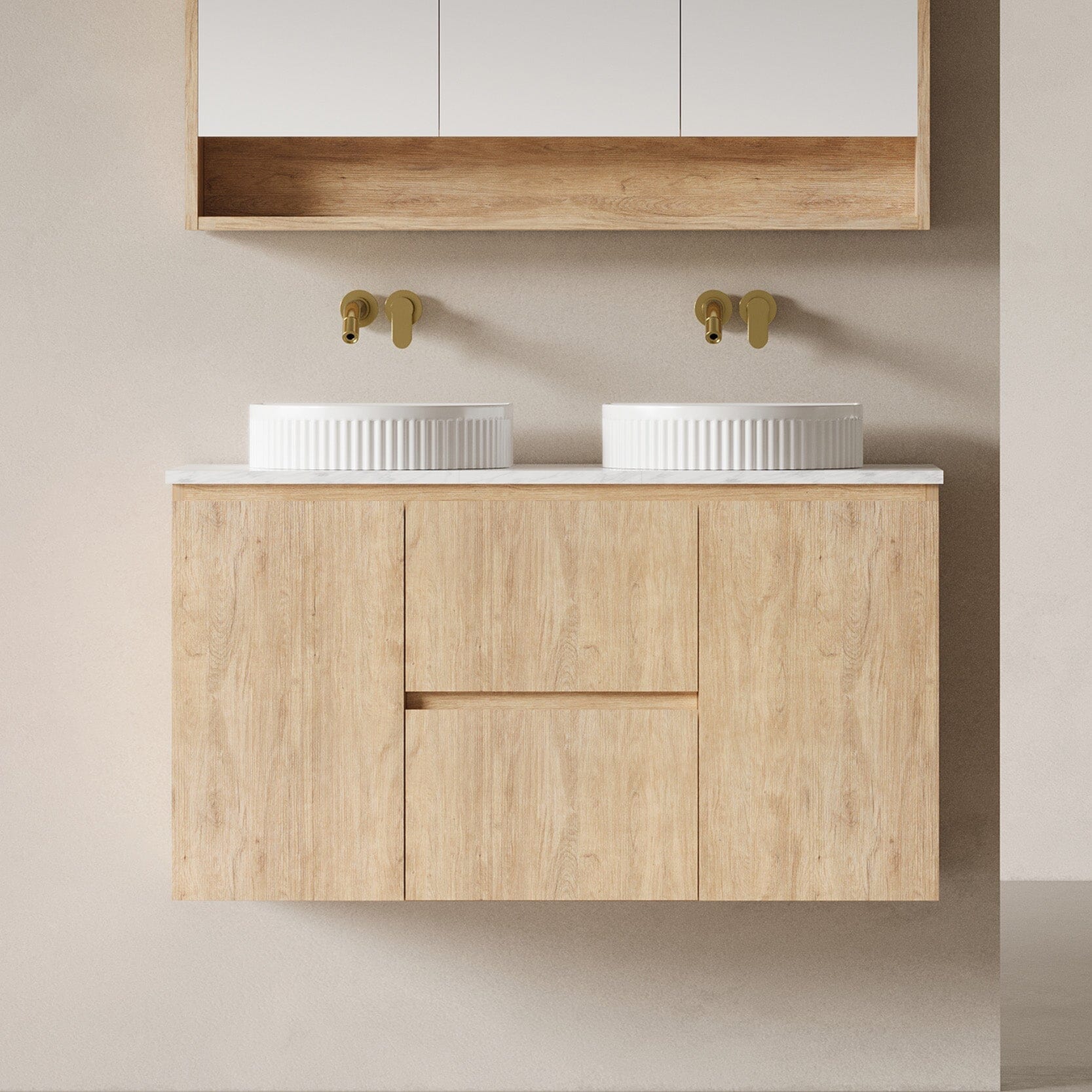 Lorne 1200mm Timber Wall Hung Single Vanity Vanities Arova
