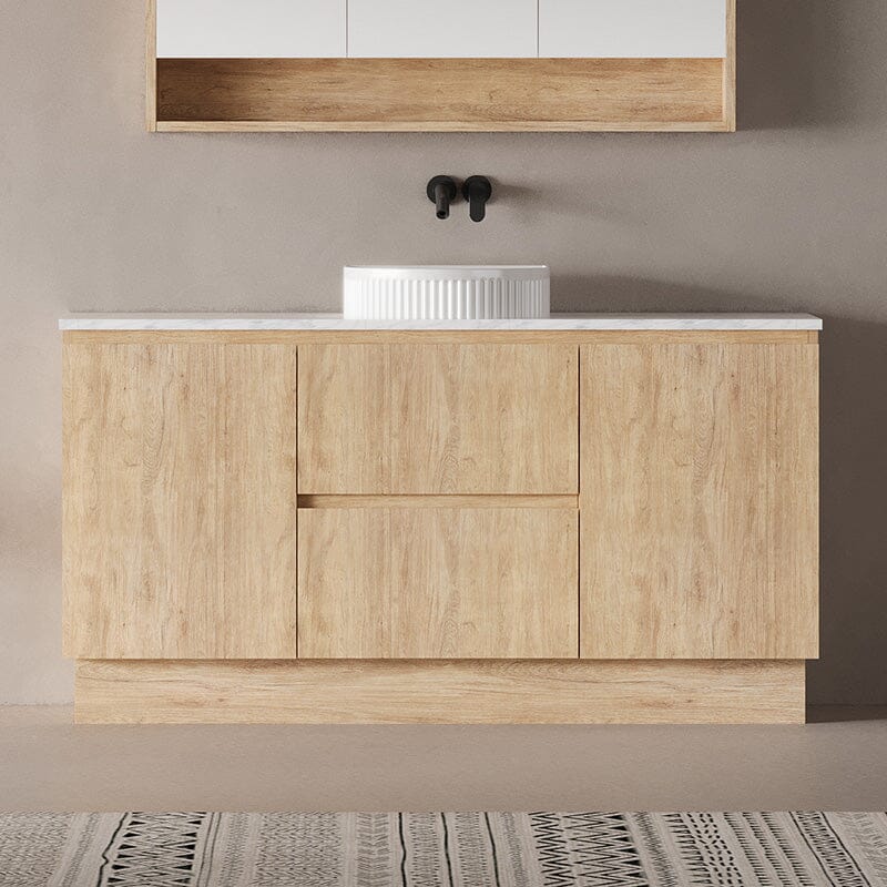 Lorne 1500mm Oak Timber Freestanding Bathroom Vanity Vanities Arova