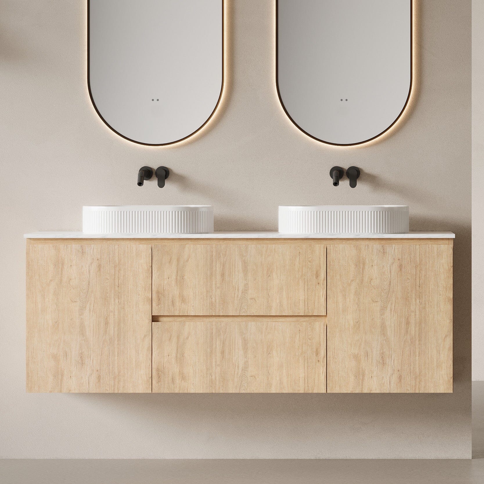 Lorne 1800mm Timber Wall Hung Bathroom Vanity Vanities Arova