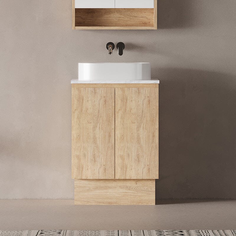 Lorne 600mm Oak Timber Freestanding Bathroom Vanity Vanities Arova