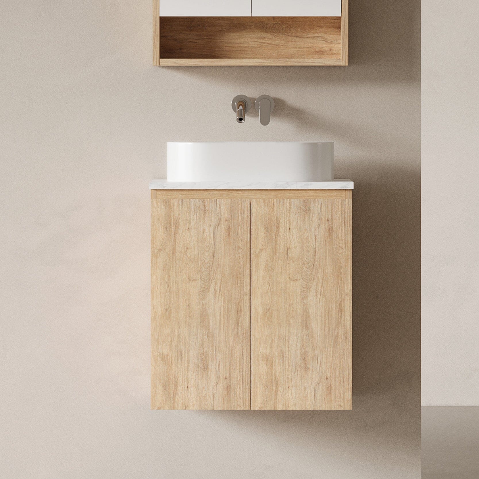 Lorne 600mm Timber Wall Hung Vanity Vanities Arova
