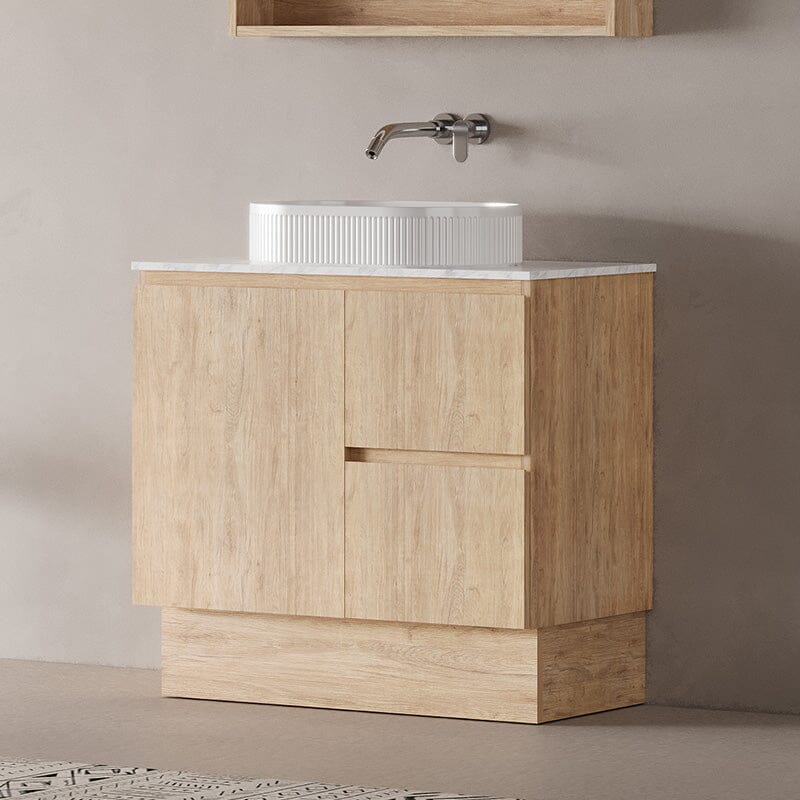 Lorne 900mm Oak Timber Freestanding Bathroom Vanity Vanities Arova