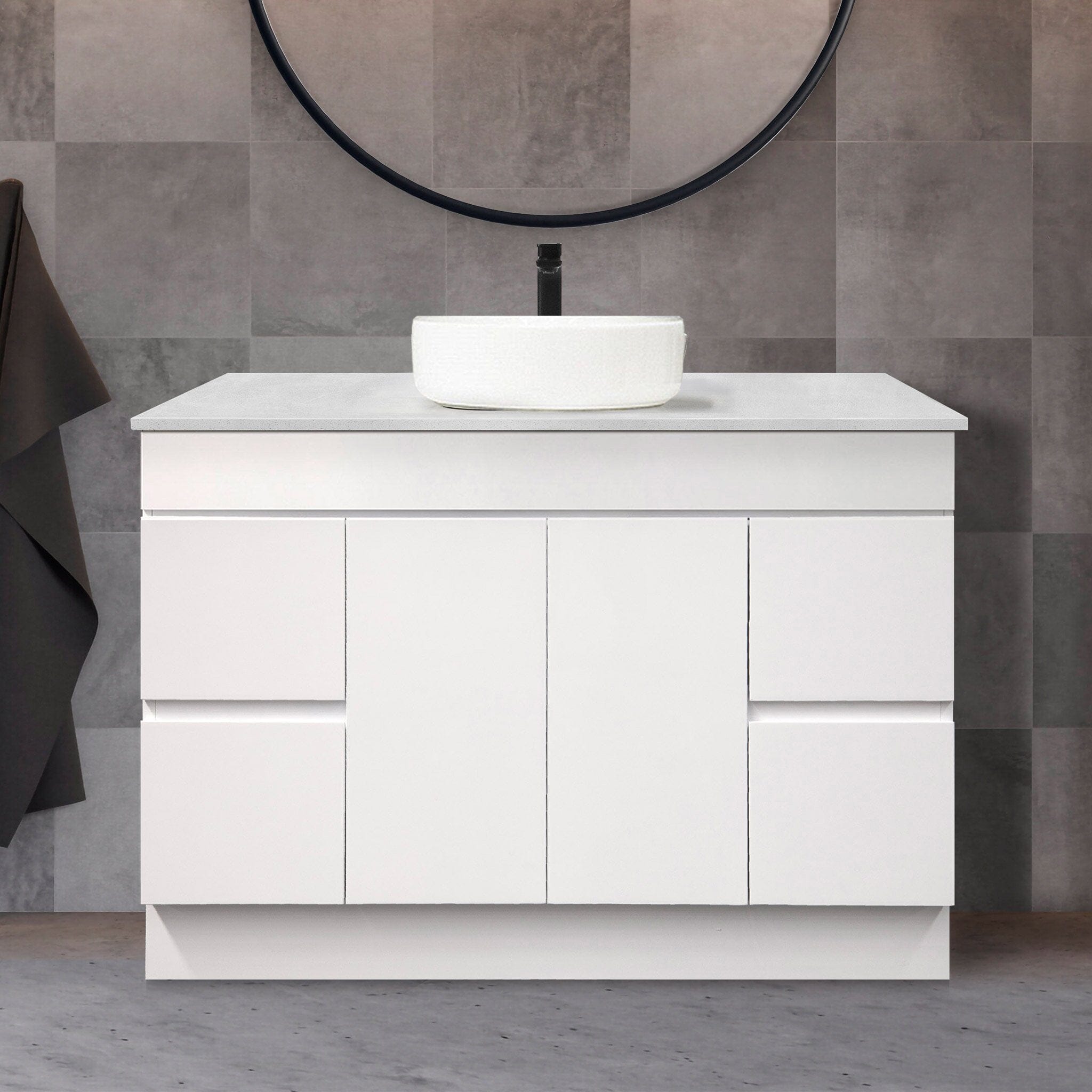 LUCA 1200mm Single Bowl Bathroom Vanity + Luxe Stone Top AROVA