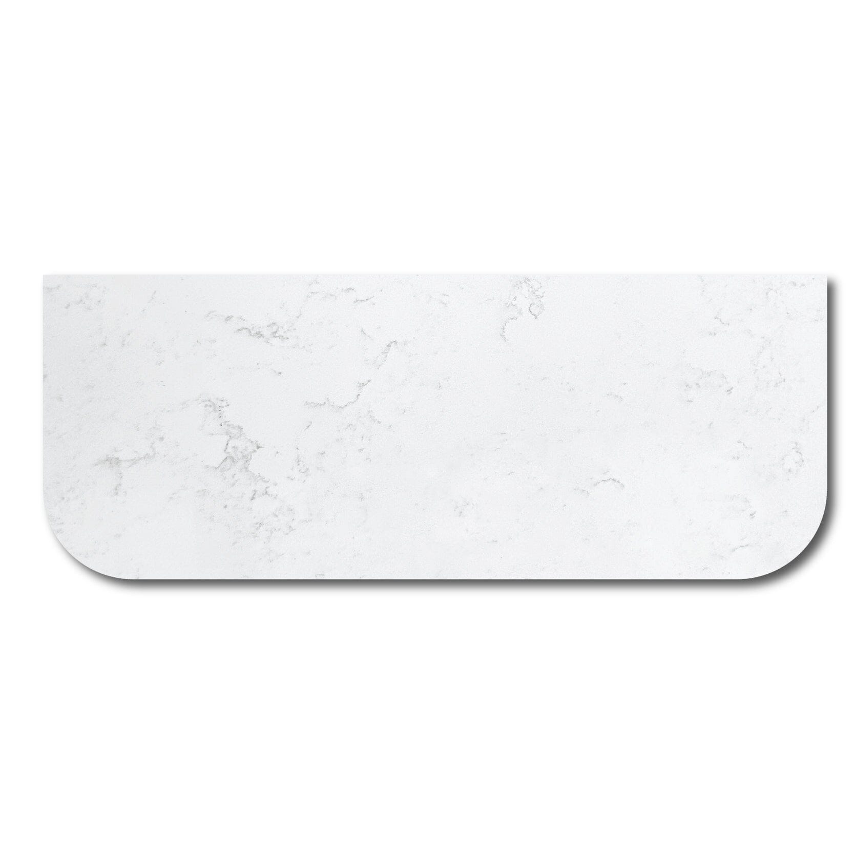 Luxe 1210x470mm Curved Marble Silica Free Benchtop Vanity Top Arova