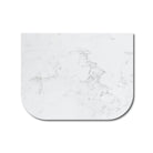 Luxe 610x470mm Curved Marble Silica Free Benchtop Vanity Top Arova