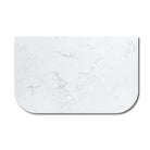 Luxe 760x470mm Curved Marble Silica Free Benchtop Vanity Top Arova