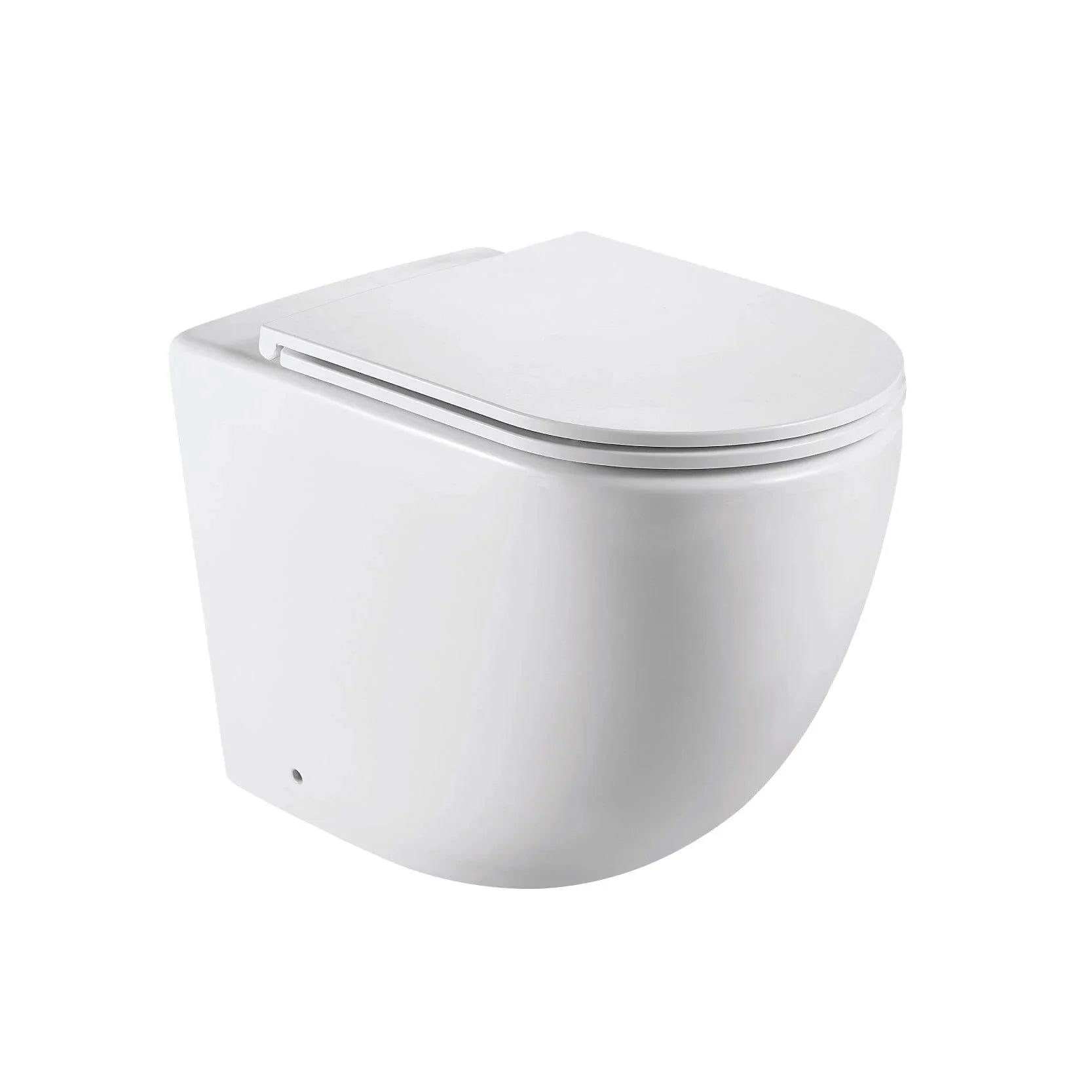 Max57 Rimless Tornado Floor Mount Toilet Pan Packaging - Geberit Sigma 8 Cistern & Square Button Toilets Arova