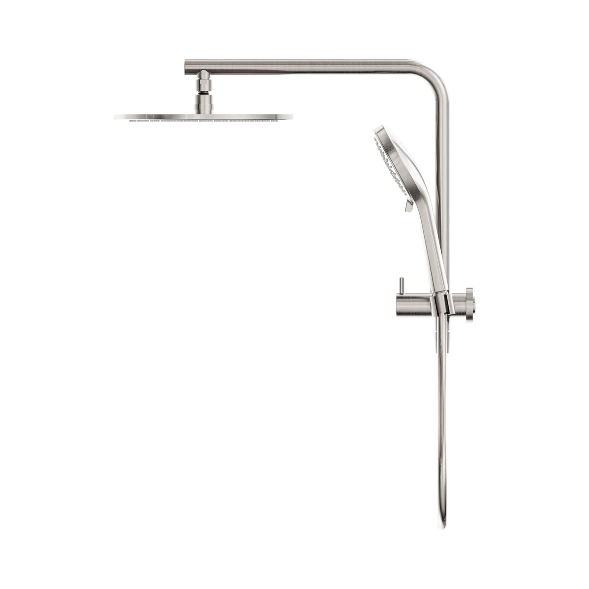 Mecca 2 In 1 Twin Shower Brushed Nickel Showers Nero
