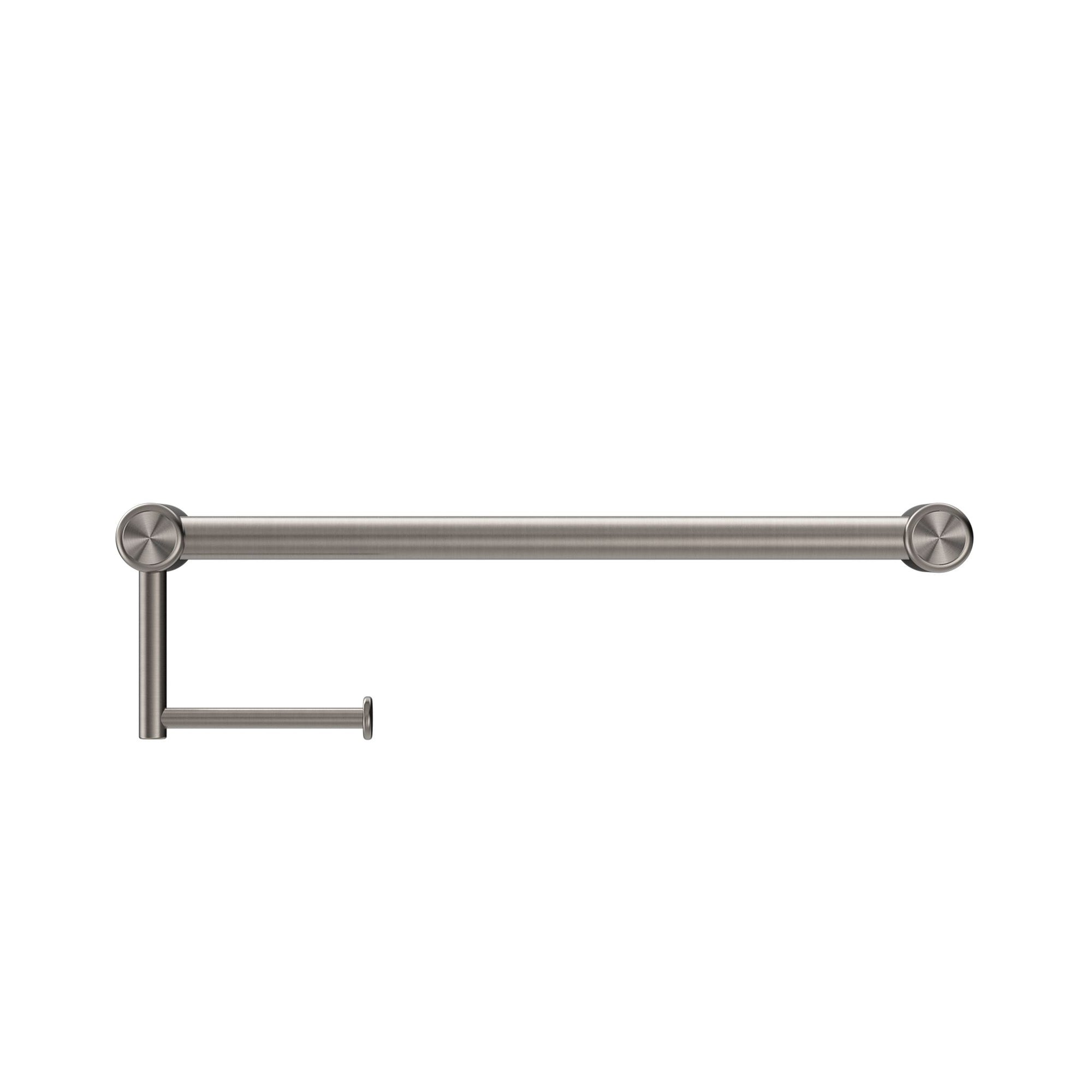 MECCA CARE 25MM TOILET ROLL RAIL 300/450MM BRUSHED NICKEL Accessories Nero 300mm 