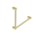 MECCA CARE 32MM AMBULANT TOILET GRAB RAIL 90 DEGREE 450x450MM BRUSHED GOLD NRCR3290ABG Accessories Nero