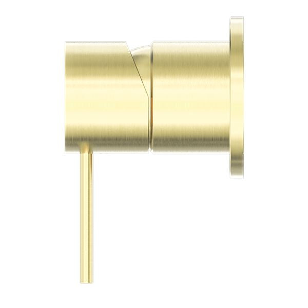 MECCA SHOWER MIXER 60MM PLATE BRUSHED GOLD (NR221911HBG) Tapware Nero