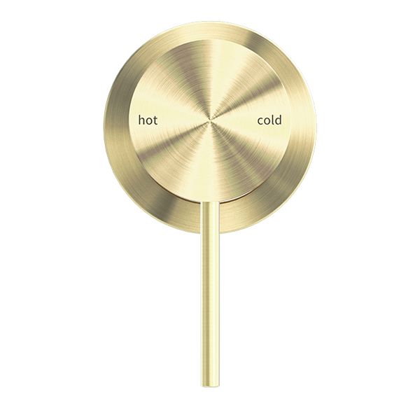 MECCA SHOWER MIXER 60MM PLATE BRUSHED GOLD (NR221911HBG) Tapware Nero