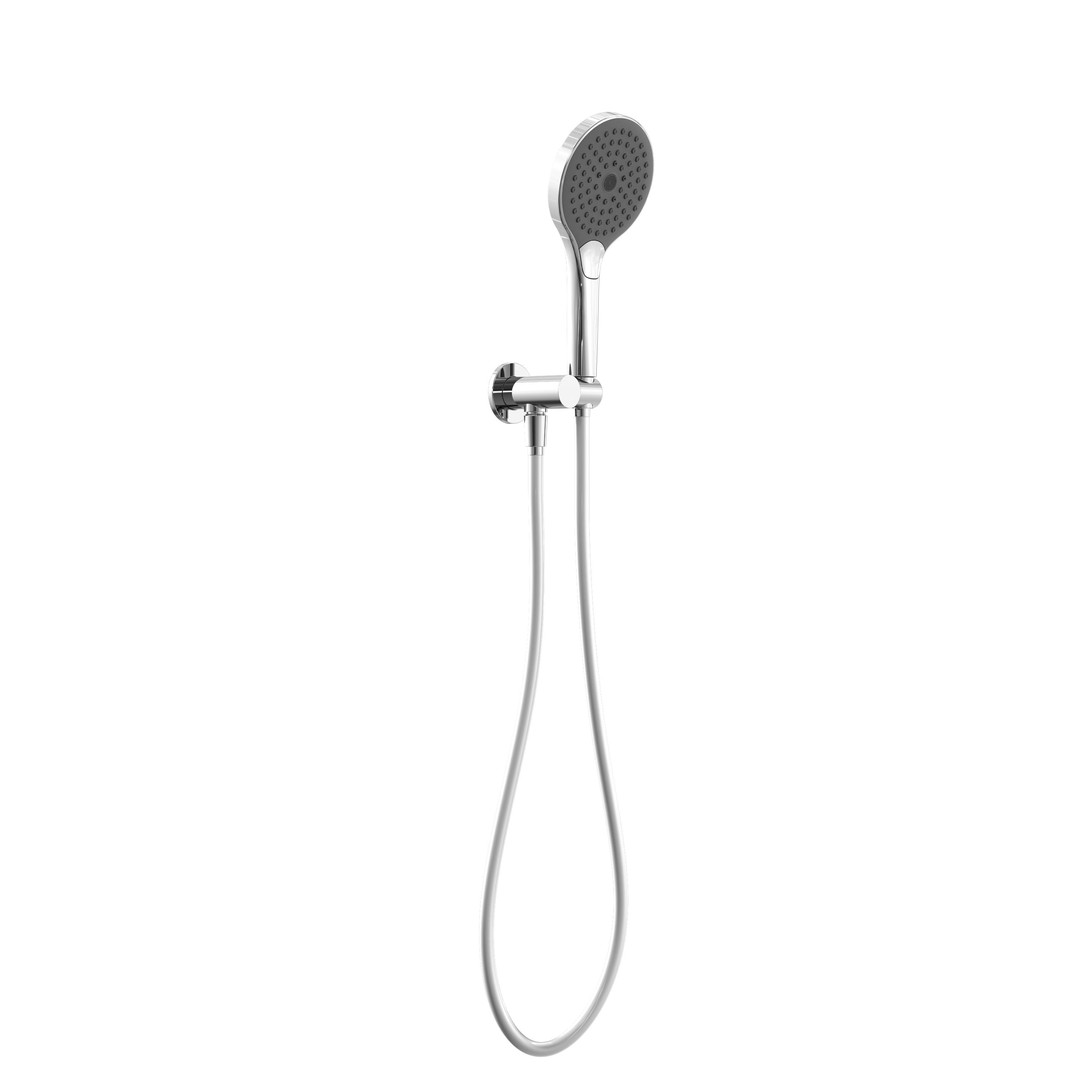MECCA SHOWER ON BRACKET WITH AIR SHOWER II CHROME NERO NR221905FCH Showers Nero