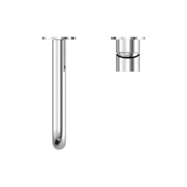MECCA WALL BASIN/BATH MIXER SEPARATE BACK PLATE 120/160/185/230/260MM CHROME Tapware Nero