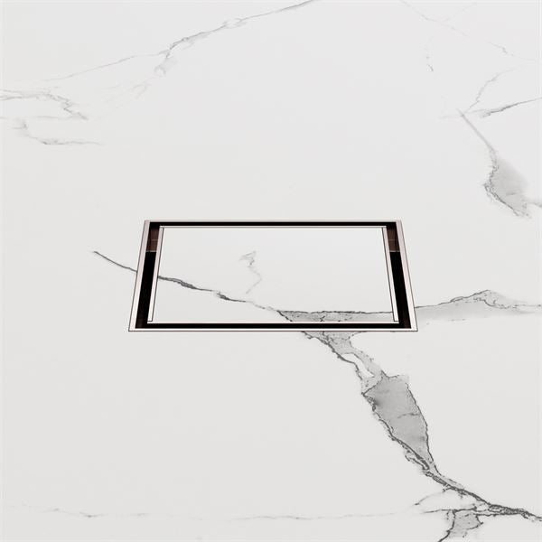 Nero 100mm Square Tile Insert Floor Waste 50mm Outlet Brushed Bronze NRFW006BZ Shower Grate Nero