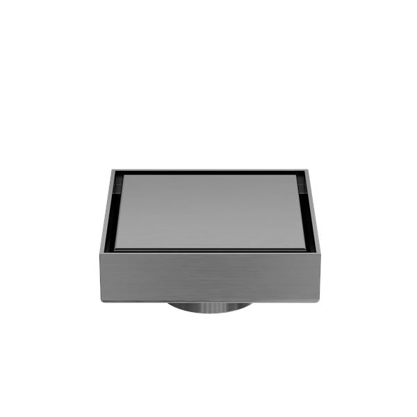Nero 100mm Square Tile Insert Floor Waste 50mm Outlet Gunmetal NRFW006GM Shower Grate Nero