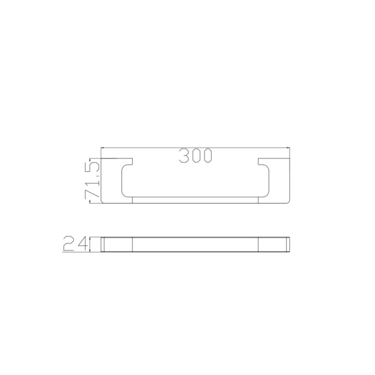 Nero PEARL HAND TOWEL RAIL CHROME - NR8080CH Accessories Nero