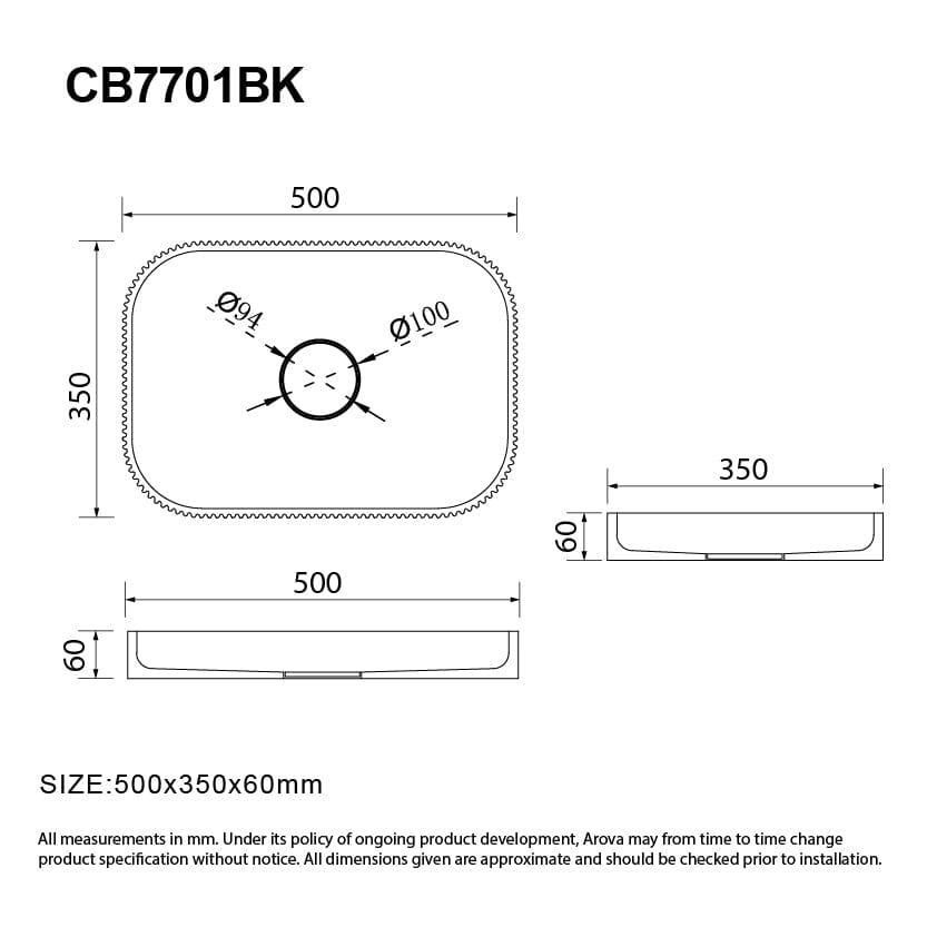 Noir Carbon Fiber Above Counter Basin Matte Black Basins Arova