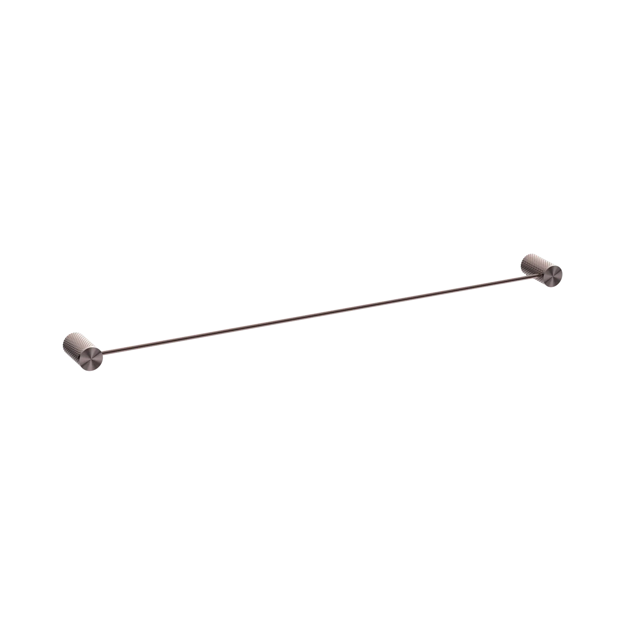 Opal Single Towel Rail 800mm Brushed Bronze Accessories Nero
