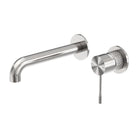 OPAL WALL BASIN/BATH MIXER SEPARATE BACK PLATE 260MM BRUSHED NICKEL Tapware Nero