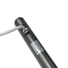 ORIO Round Vertical Heated Towel Rail Single Gunmetal Heated Towel Rails Arova