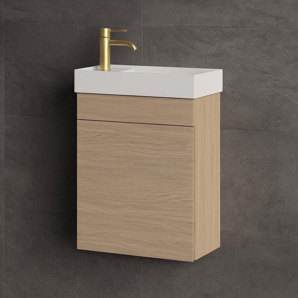 Petite Arlo 390mm Timber Small Bathroom Vanity Vanities Arova