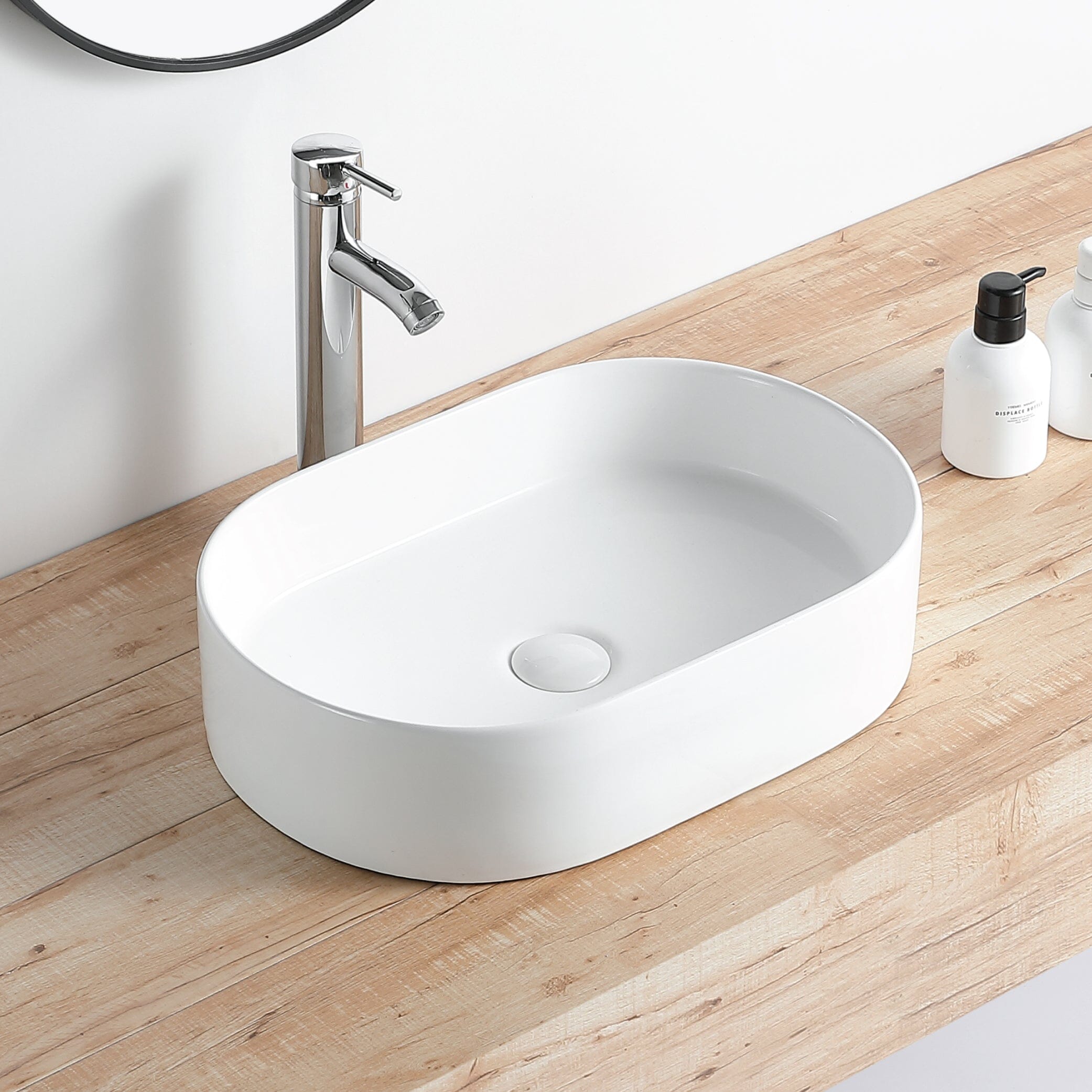 REMY 50 Above Counter Basin Matte White Basins Arova
