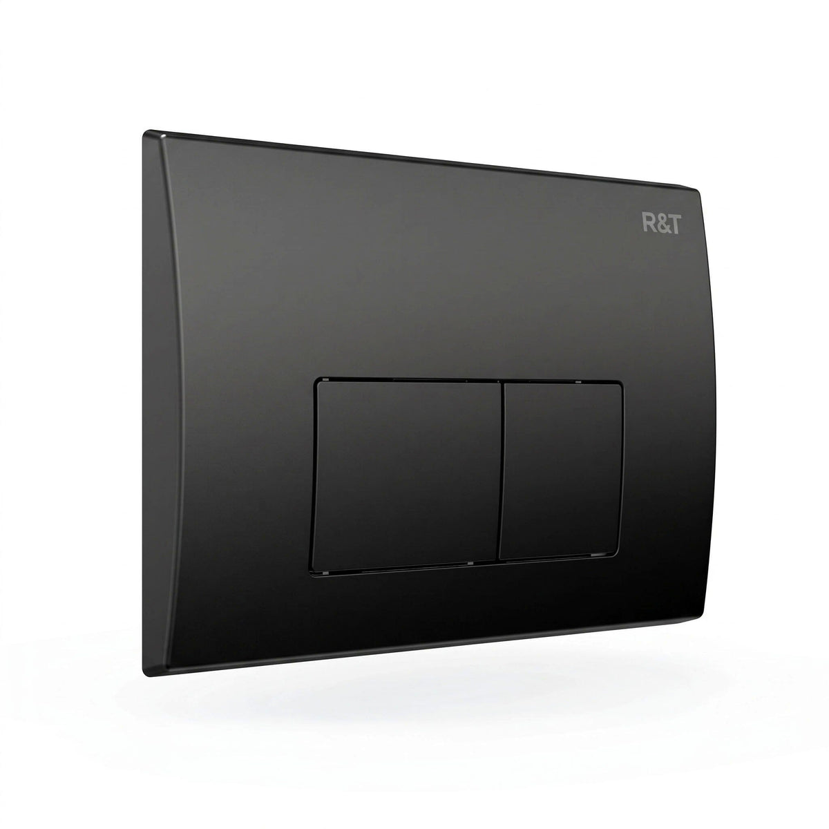 R&T Square Concealed In Wall Flush Plate Button Toilets R&T Matte Black