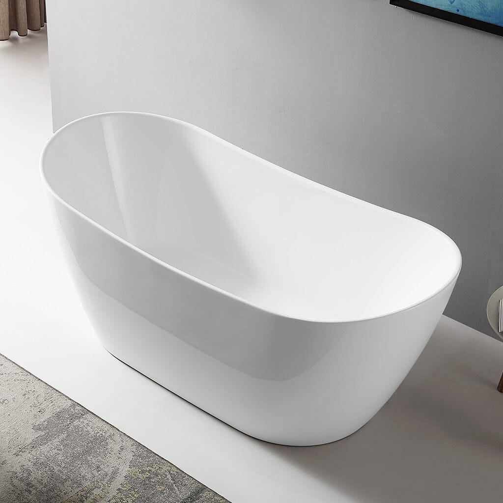 Serene 1500mm Free Standing Bathtub Gloss White Baths Arova