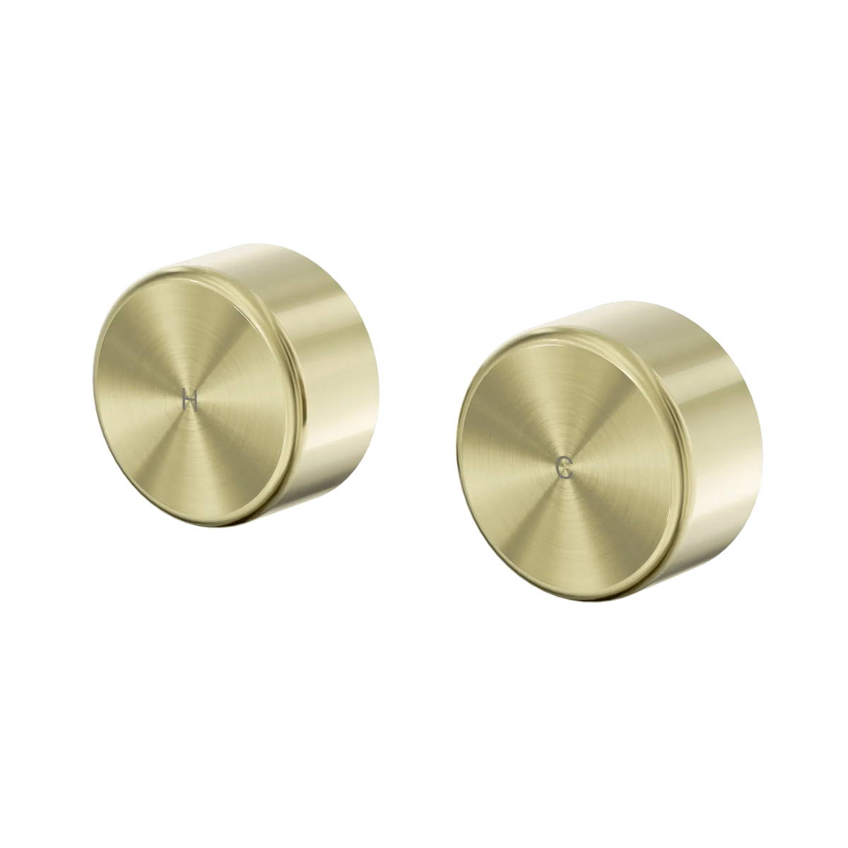 SERENITY WALL TOP ASSEMBLY WITH METAL HANDLE BRUSHED GOLD 24D010BG Nero Tapware Nero