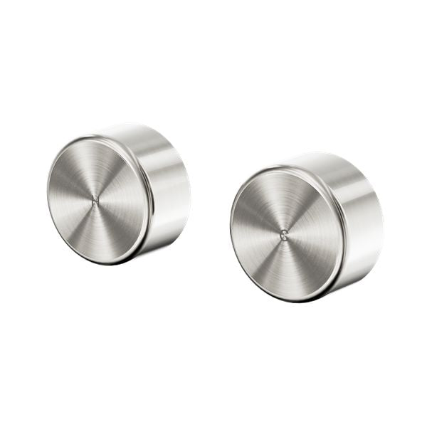 SERENITY WALL TOP ASSEMBLY WITH METAL HANDLE BRUSHED NICKEL 24D010BN Tapware Nero