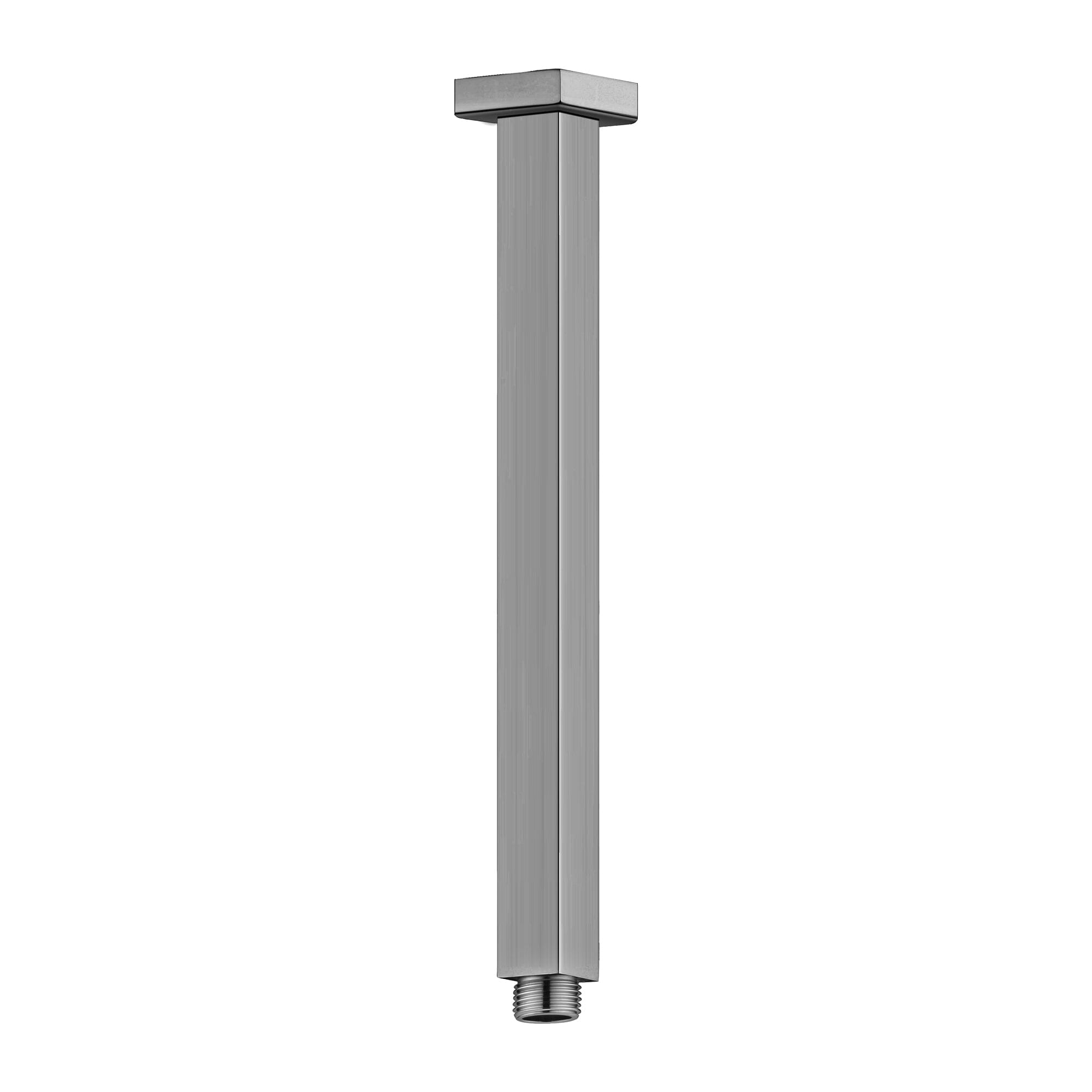 SQUARE CEILING ARM 300MM LENGTH GUN METAL NR504300GM Nero Showers Nero