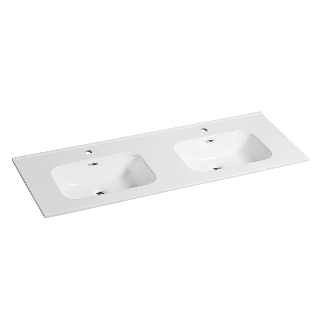 Sylvie 1500mm Ceramic Vanity Top Double Bowl Vanity Top Arova