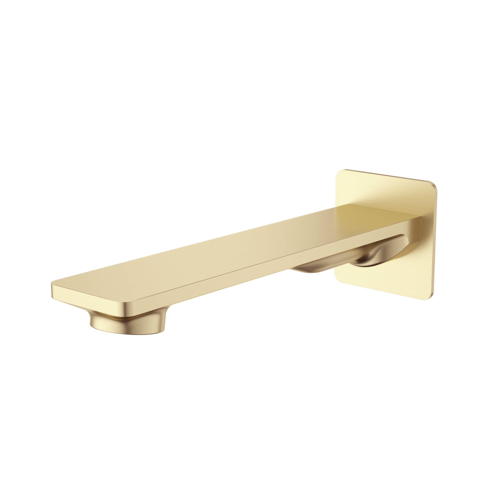 Viva Bath Spout 200mm Wall Mount Brushed Gold - BT205BG Tapware Arova