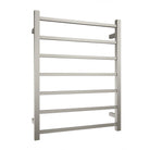 VIVA Heated Towel Rail Square Brushed Nickel Heated Towel Rails Arova