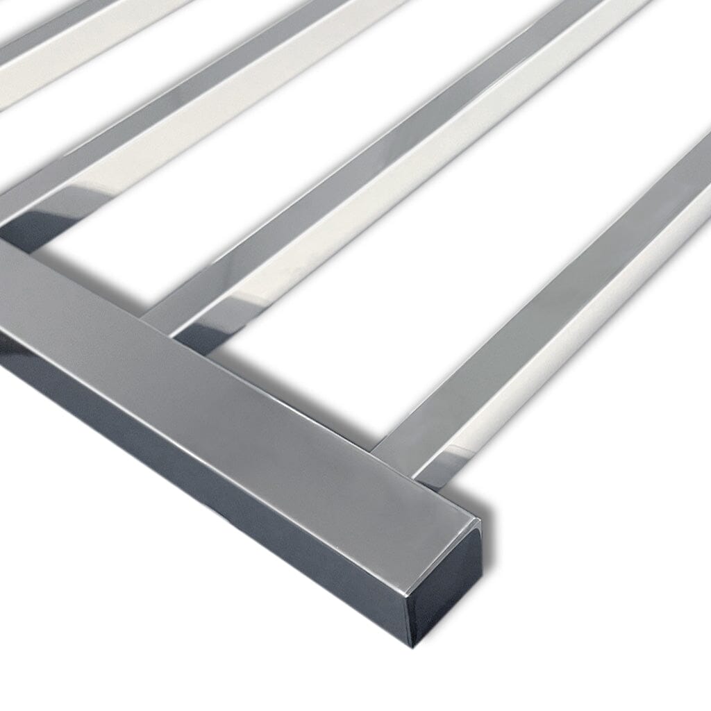 VIVA Heated Towel Rail Square Chrome Heated Towel Rails Arova