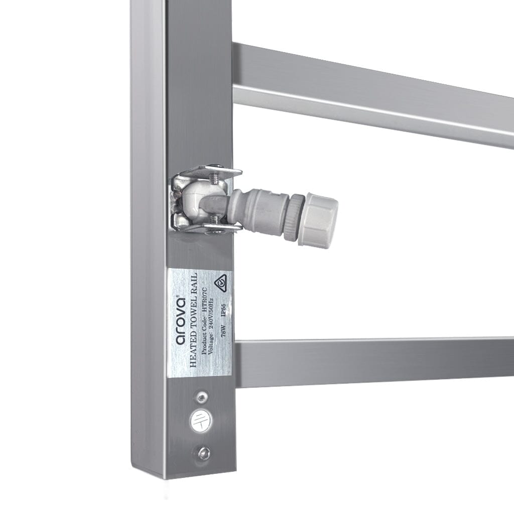 VIVA Heated Towel Rail Square Chrome Heated Towel Rails Arova