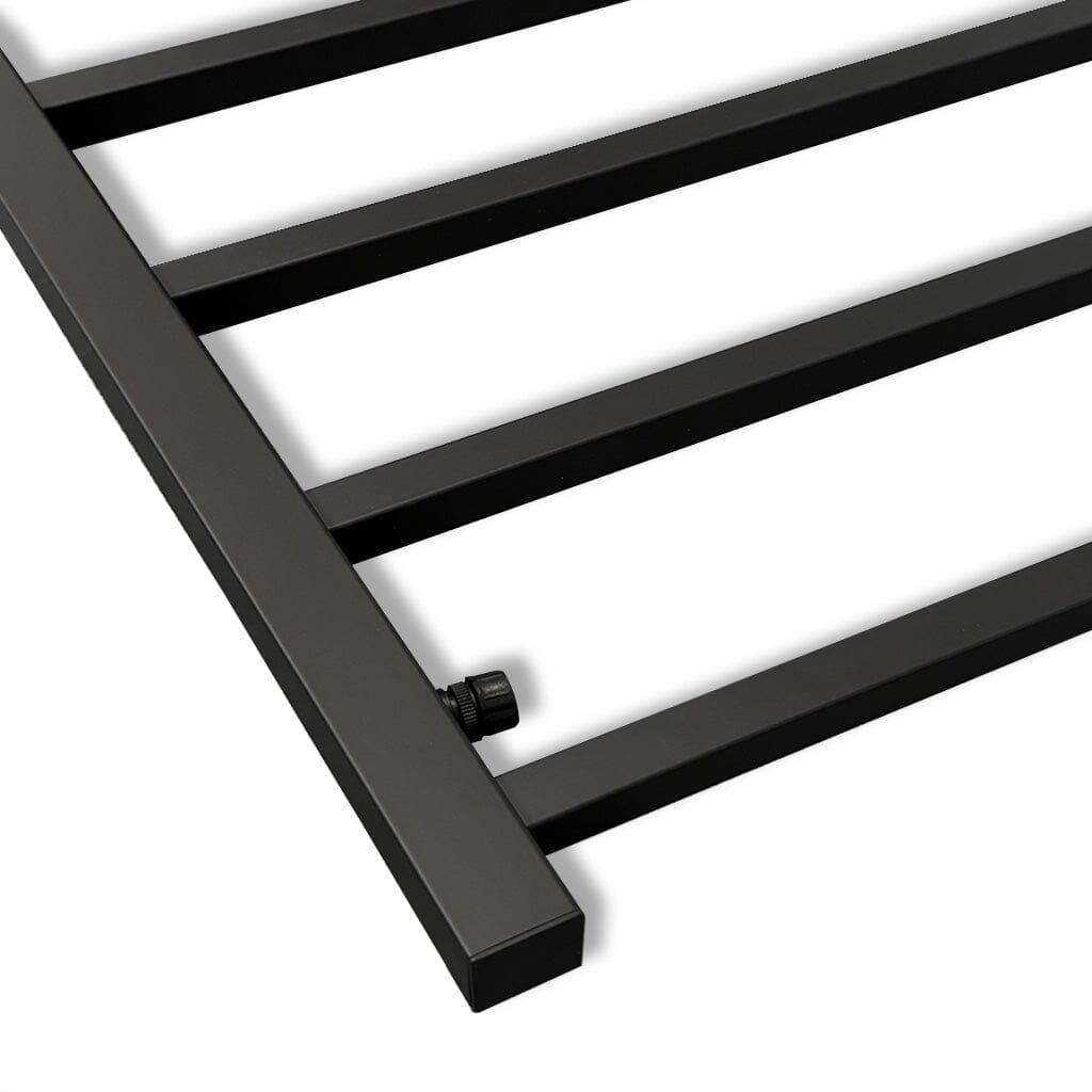 VIVA Heated Towel Rail Square Matte Black Heated Towel Rails Arova
