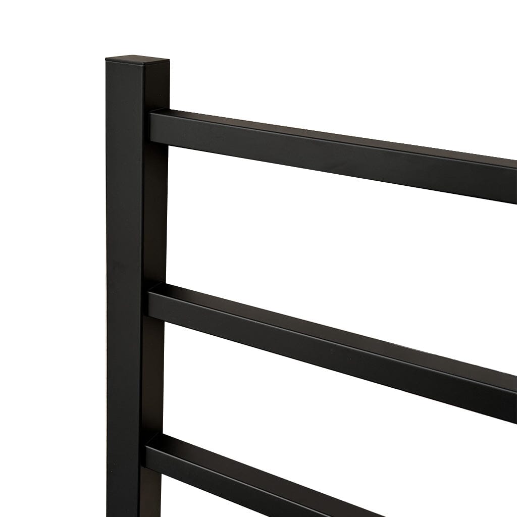 VIVA Heated Towel Rail Square Matte Black Heated Towel Rails Arova