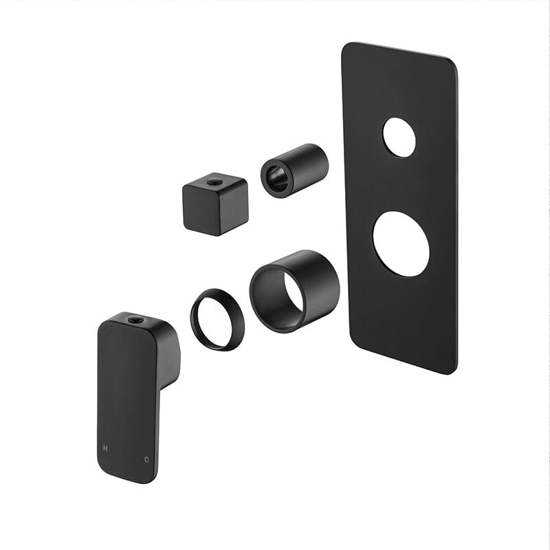 VIVA Shower / Bath Mixer with Divertor Trim Kit Black Tapware Arova