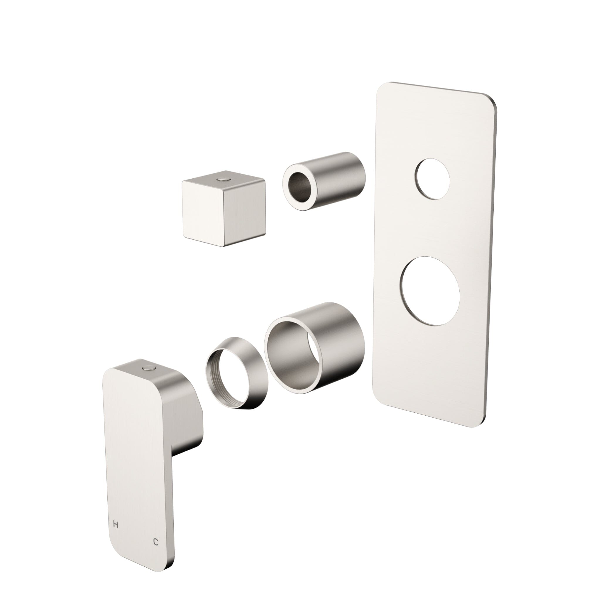 VIVA Shower / Bath Mixer with Divertor Trim Kit Brushed Nickel - BT2081BN Tapware Arova