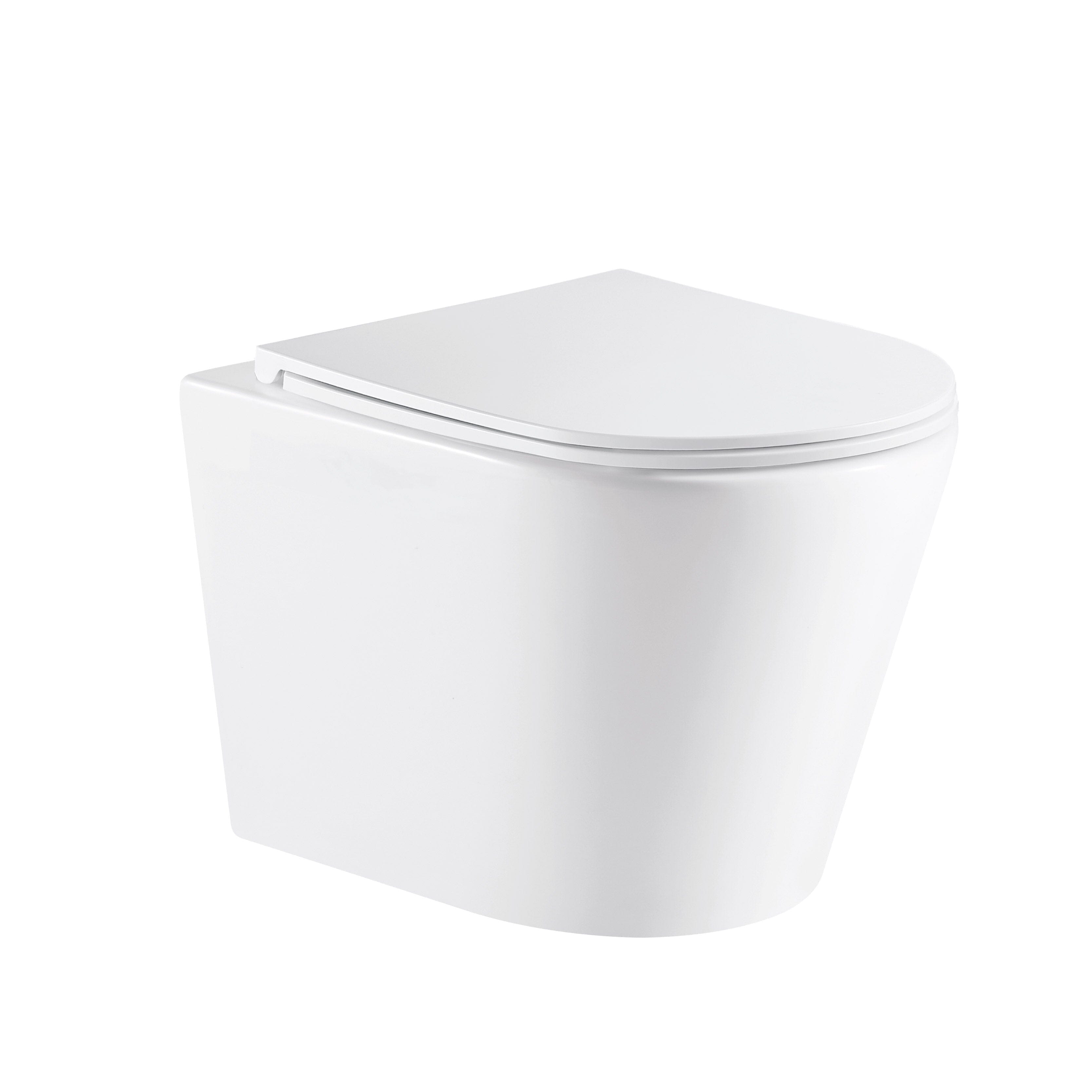 Yara51 Rimless Tornado Wall Hung Toilet Package - Geberit Sigma 8 Duofix In Wall Cistern & Square Button Toilets Arova