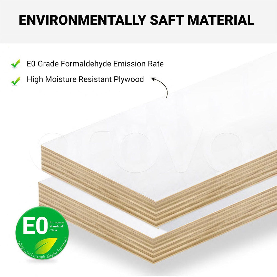 York 600mm Curved Wall Hung Vanity Matte White Vanities Arova