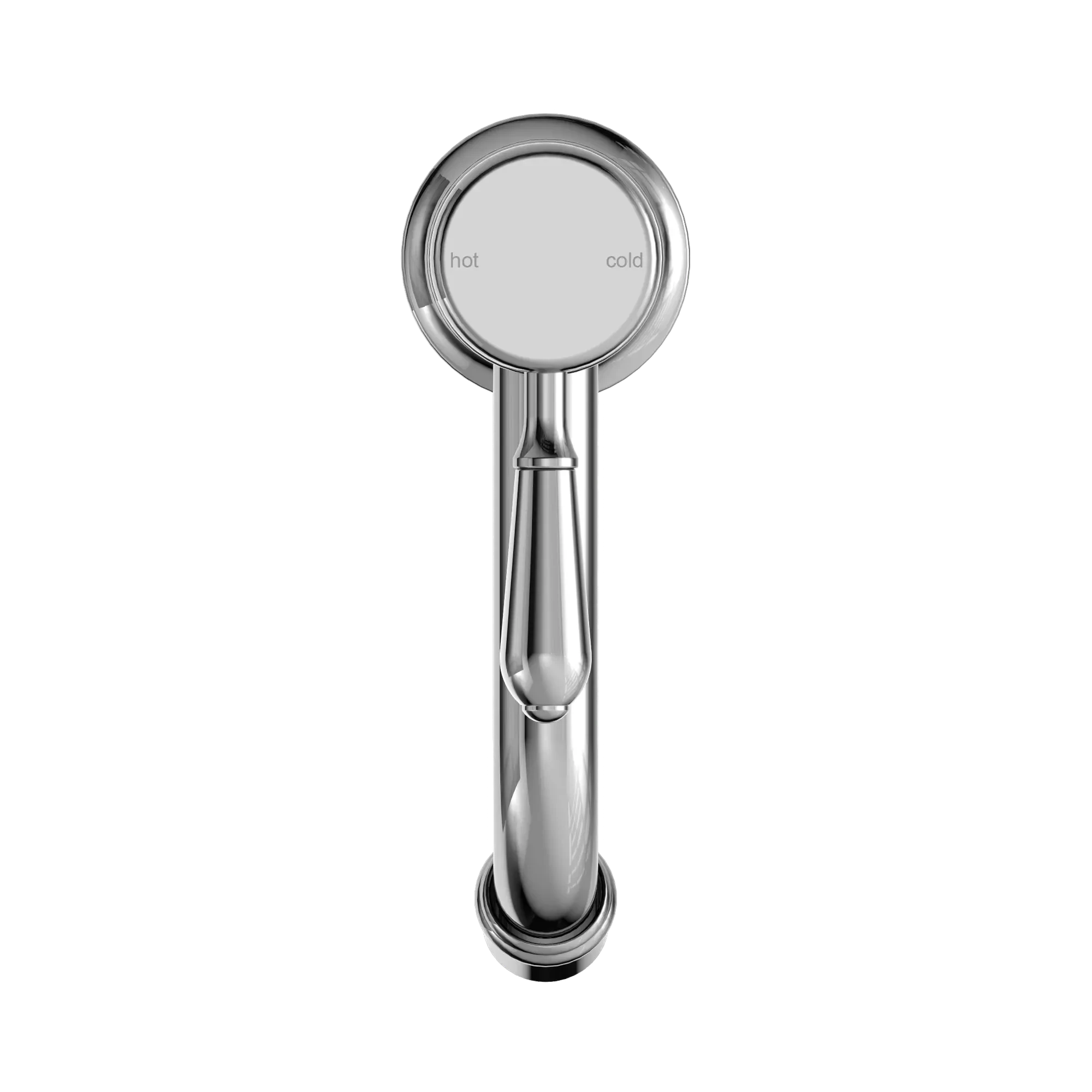 York Straight Basin Mixer With Metal Lever Chrome Tapware Nero