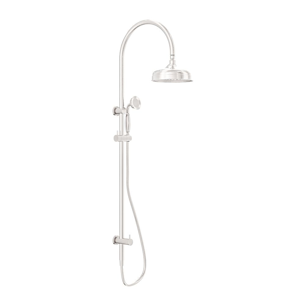 York Twin Shower With Metal Hand Shower Brushed Nickel NR69210502BN Nero Showers Nero