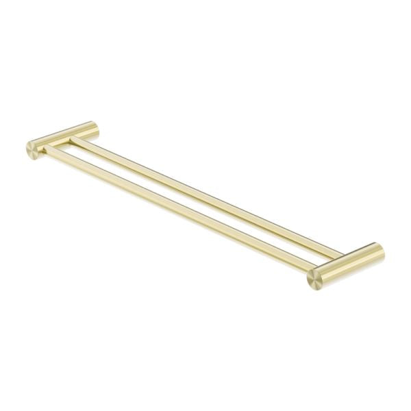 Zen SS316L Double Towel Rail 800mm Brushed Gold Nero Accessories Nero